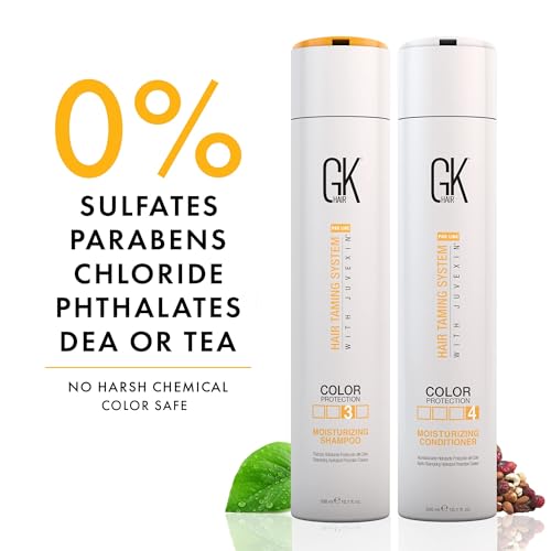 GK HAIR Color Protection Moisturizing Shampoo and Conditioner with Argan Hair Oil Combo free from Paraben and Sulfae for Damaged Frizzy Oily and Dry Hairs