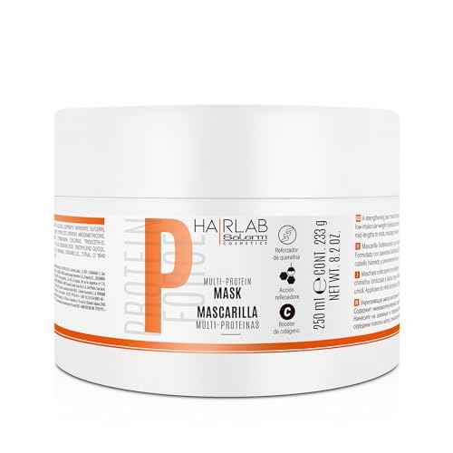 SALERM - Damaged Hair Mask - Multi-Proteins Hair Lab - 250 ml - Helps Replenish Natural Keratin - Adds Volume and Strength - Paraben-Free