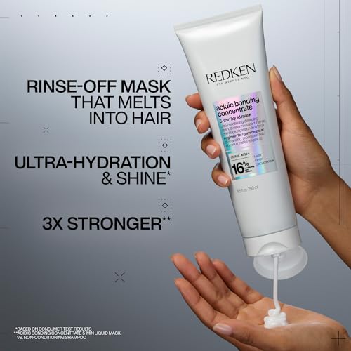 Redken Acidic Bonding Concentrate Hair Mask - 5 Minute Hydrating Treatment for Dry, Damaged Hair
