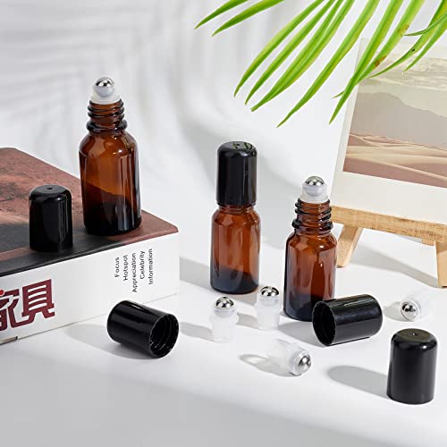 24-Pack Essential Oil Roller Inserts with Stainless Steel Balls