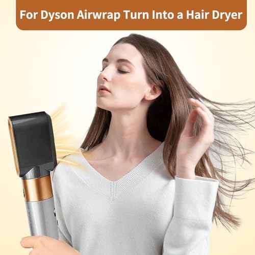 Pre-Styling Dryer Attachment for Dyson Airwrap, Nozzle Replacement Curling Barrels Hair Styler Accessories, Part No. 969759-01, Nickel/Copper