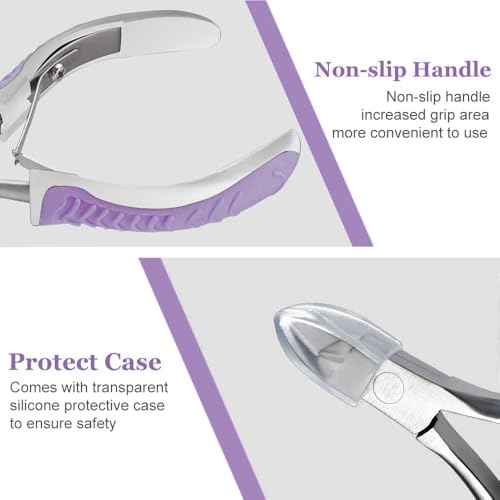 IVON Non-Slip Cuticle Trimmer, Professional Stainless Steel Cuticle Cutter