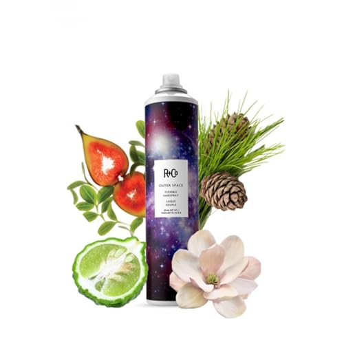 R+Co OUTER SPACE Flexible Hairspray ? Light Hold & Long-Lasting Hair Spray, Adds Shine & Flexibility, All Hair Types