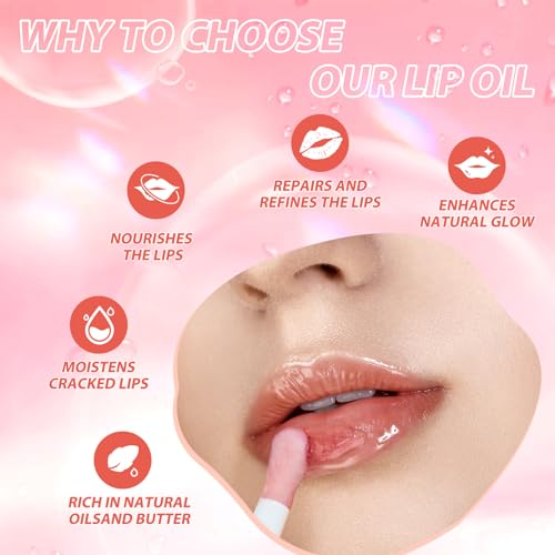 LANGMANNI Lip Oil(Strawberry+Coco)+6 Matte Lipstick with 6 Lipliners Durable Makeup Set