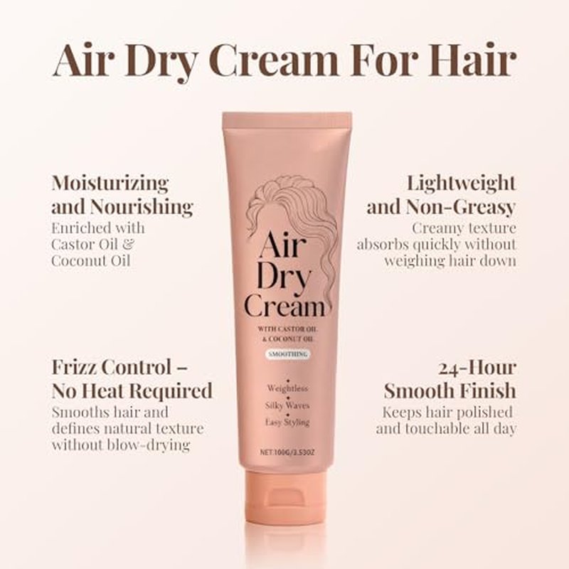 VORVITA Air Dry Cream for Hair - Frizz Control & Natural Texture