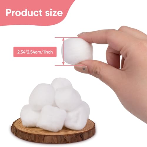 Icotle 100% Pure Cotton Balls, Jumbo Size, 100 Count