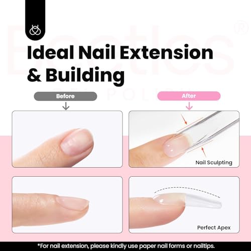 Beetles HEMA-Free Hard Gel - Jelly Pink Builder Gel, 30g