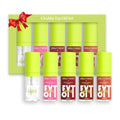 5-Color Tinted Lip Gloss Oil Set - Hydrating Plumping Lip Care Kit