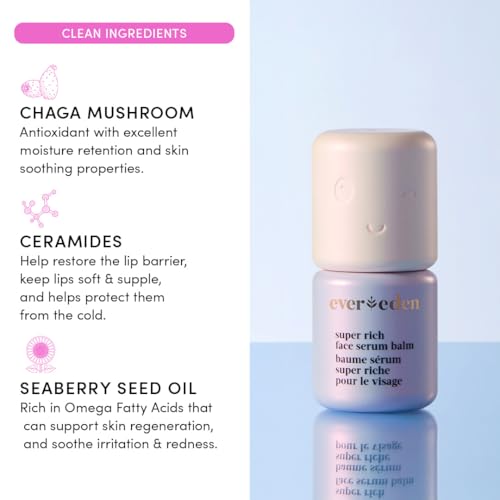 Evereden Kids Hydrating Face Serum Balm Stick - Clean & Vegan Moisturizer for Cold Climates