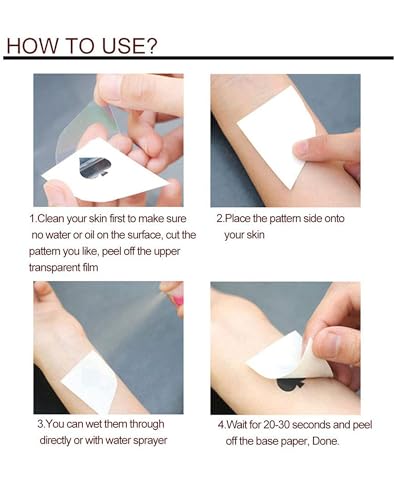 Flower Temporary Tattoos 24 Sheets Water Transfer Stickers