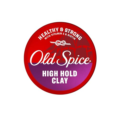 Old Spice Men's High Hold Hair Clay - Matte Finish, 2.22 oz