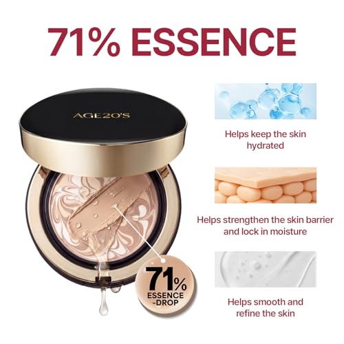 AGE20'S Signature Essence Cushion Foundation 21N - Vegan, SPF 50+