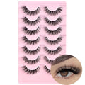 FARRED Cat Eye Lashes Natural Wispy Strip Faux Mink