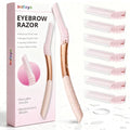Eyebrow Razor Face Razor Dermaplaning Tool with 7 Blades & Silicone Cap