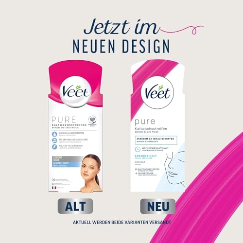 Veet Face Ready to Use Wax Strips for Sensitive Skin Wax Strips