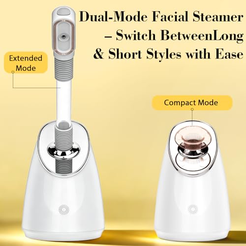 Pjordo Nano Ionic Facial Steamer with 5 Skin Care Tools Kit