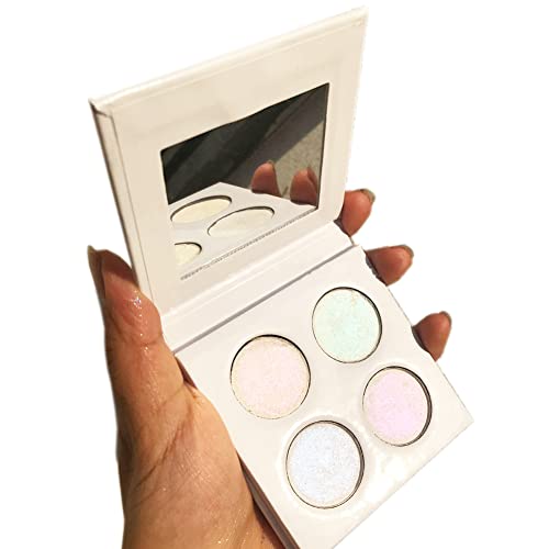 4 Colors Pigmented Eyeshadow Palette,cosmetic duochrome Matte eyeshadow,Creamy Texture Blendable Natural Colors Long Lasting Make Up (Make up-2)