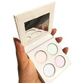 4 Colors Pigmented Eyeshadow Palette,cosmetic duochrome Matte eyeshadow,Creamy Texture Blendable Natural Colors Long Lasting Make Up (Make up-2)