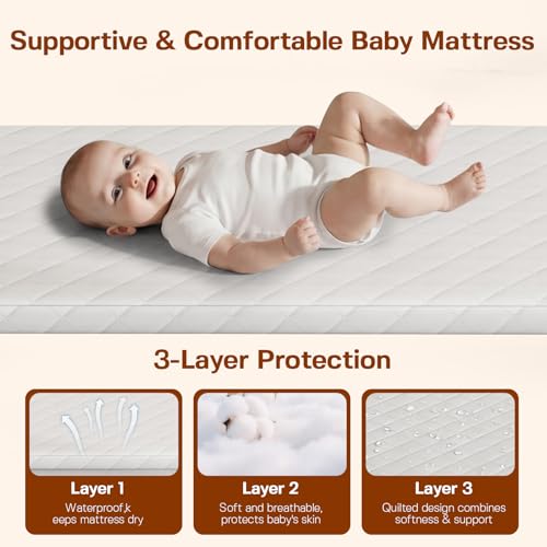3-in-1 Baby Bassinet Bedside Sleeper with Gentle Rocking & Mesh