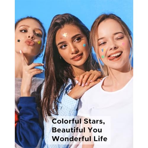 LitBear Acne Patch Pimple Patch, 6 Colors 336 Dots Star Pimple Patches with Tea Tree Oil & Centella Oil, Hydrocolloid Acne Pimple Patches for Face Cute Zit Patches Pimple Stickers Acne Dots