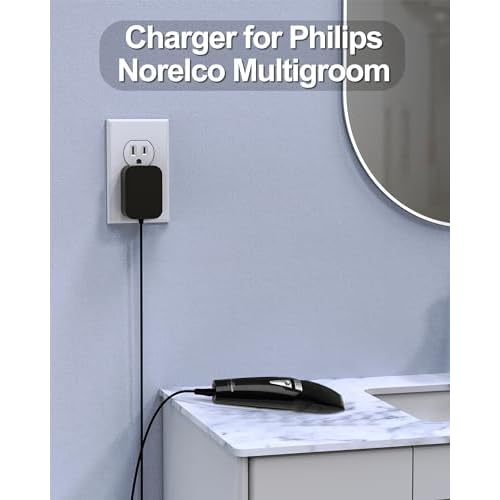 1.6V 80mA Replacement for Philips Norelco Charger Compatible with Philips G370 G250 G270 G290 G380 D350 G390, G470, G480 Grooming System and Beard Hair Trimmer QC5015 QG3080 QG3150 HQG265 HQG265