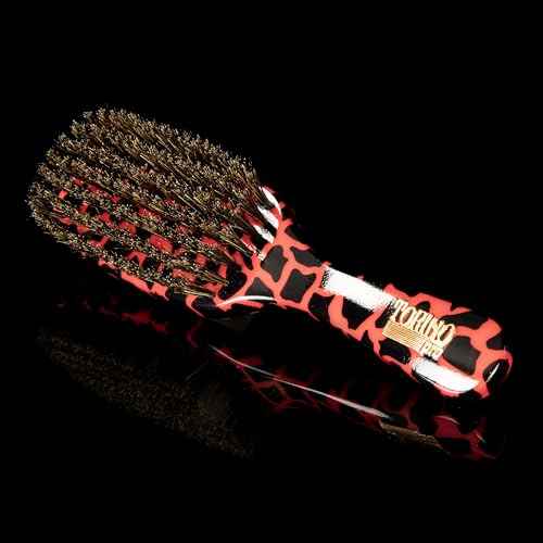 Torino Pro Wave Brush #258-7 Row Medium Soft bristles Shower brush -100% Pure Boar Bristles - Great for laying down your 360 Waves