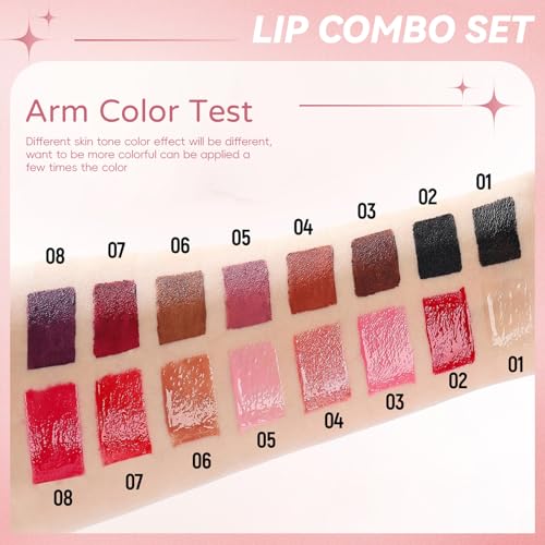 HOSAILY 2-in-1 Lip Liner & Gloss Duo – Nude Peach Plumping Kit