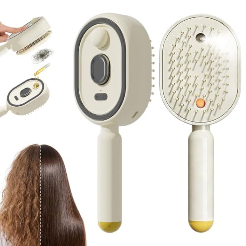 3-in-1 Electric Spray Massage Comb for Detangling & Styling