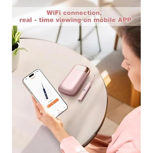 Ear Wax Removal Tool Camera, HD Visual Ear Cleaner with Flexible Otoscope & S-Shaped Silicone Head,WiFi Earwax Remover Kit with Tweezers, 21-in-1 Set for Family, Adults/Kids, Home & Travel