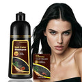Black Hair Dye Shampoo for Gray Coverage - 3-in-1 Formula, 16.90 Fl Oz