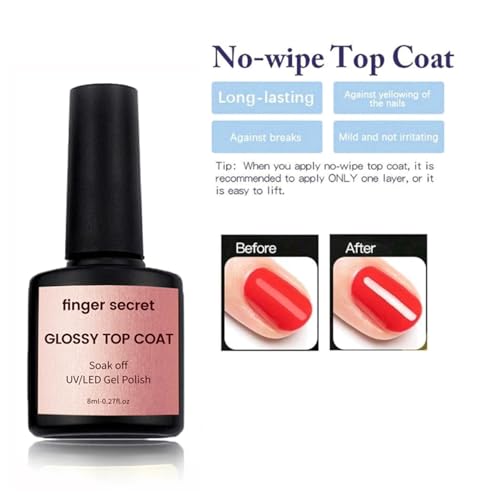 Finger Secret Poly Nail Gel Kit - Professional Nail Art Set with 10 Colors, UV/LED Lamp, Nail Tools & Accessories | Long-Lasting, Non-Toxic Gel Polish for Salon-Quality Manicures at Home