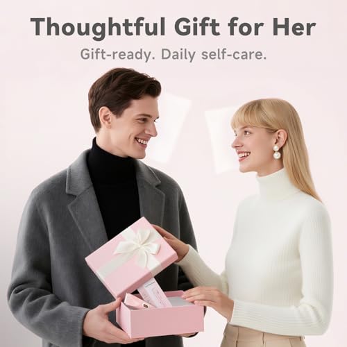 Bikini Trimmer for Women ? Gentle Electric Razor for Sensitive Areas, Waterproof USB-C Rechargeable Shaver for Body & Face, Stocking Stuffers Holiday Gift (Petal Pink + Pearl White)