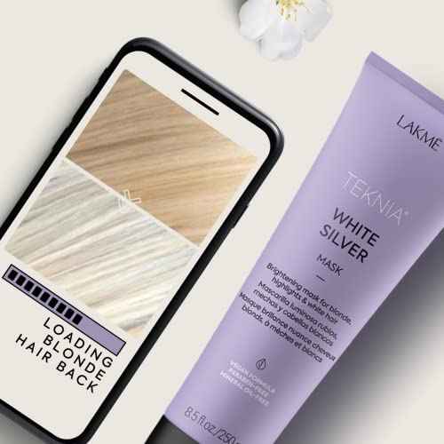 LAKM? Teknia White Silver Hair Mask, Brightening Hair Mask for Blondes & Bleached Hair, 8.5 Fl Oz