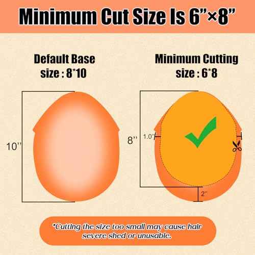 CARA Human Hair Toupee for Men, 8 x 10 inches, Ultra Thin Skin 0.04mm, V-loop, Medium Light Density, Color 1b (8X10 Exquisite box packaging)