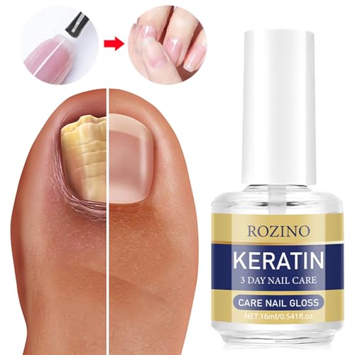 Keratin Nail Care Oil - Plant-Based Strengthening Treatment (3 Pack)