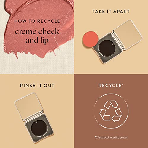 Honest Beauty 2-in-1 Creme Cheek Blush + Lip Color | EWG Verified, Vegan + Cruelty Free | Rose Pink, .1 oz