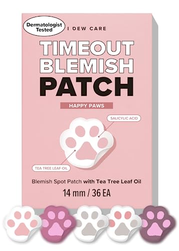 I DEW CARE Hydrocolloid Acne Pimple Patch - Timeout Blemish Original | Korean zit dark spot patches for face and skin, 36 Count (10mm), Facial Stickers, Pus absorbing with Tea Tree Oil