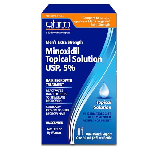 Minoxidil 5% Men's Hair Regrowth Solution 2oz