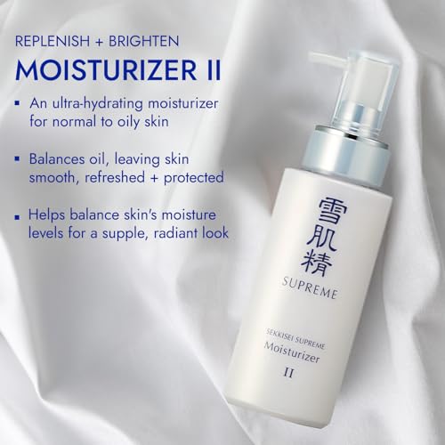 SEKKISEI SUPREME Moisturizer II N., Replenishing & Hydrating Liquid with Vitamin C, 4.7 Ounce
