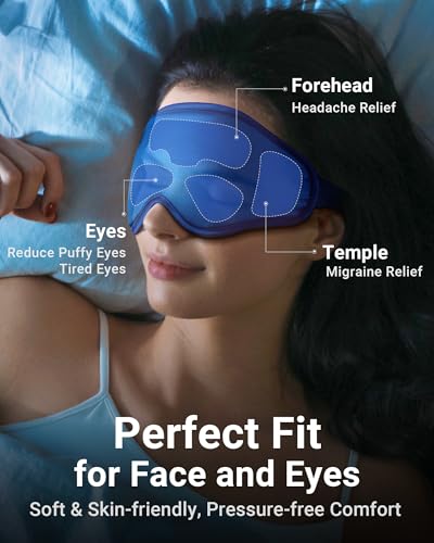 Cooling Eye Mask for Puffy Eyes & Migraines - FSA/HSA Eligible