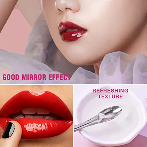 DIY Lip Gloss Base Kit - 4 Glitter Colors, 20ml Each