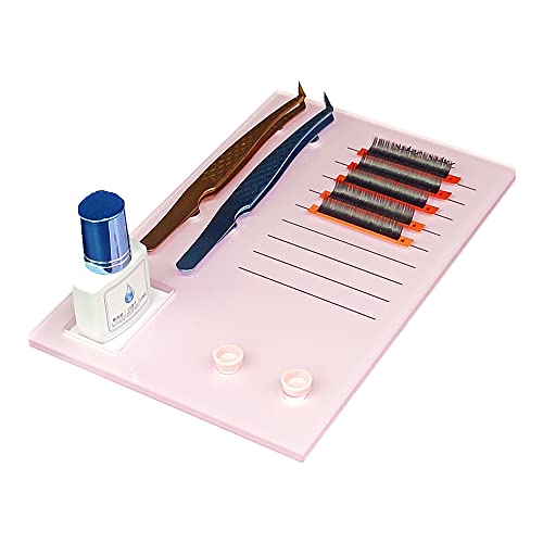 Eyelash Extension Pallet with Magnetic Tweezers Holder