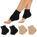 4 Pairs Moisturizing Gel Heel Socks for Dry Cracked Feet