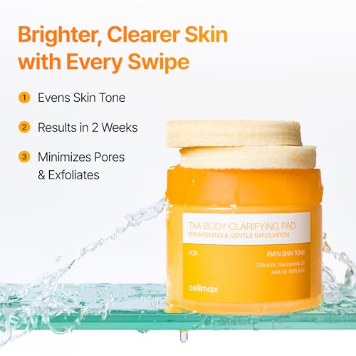 Celimax TXA Body Clarifying Pads - 3% Glycolic Acid for Dark Areas