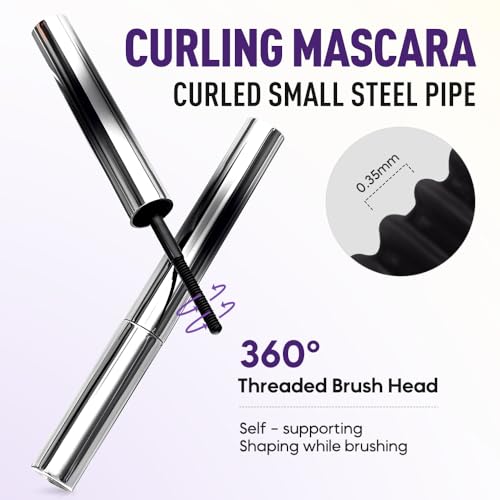 Mascara for Mature Women | Metal Wand, Waterproof, Thinning Lashes (2PC)