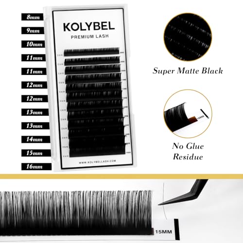 Kolybel Classic Lash Extensions 0.05 CC 13mm Premium Silk