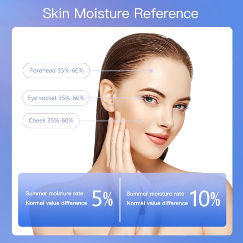 LCD Skin Moisture & Oil Analyzer – Digital Tester