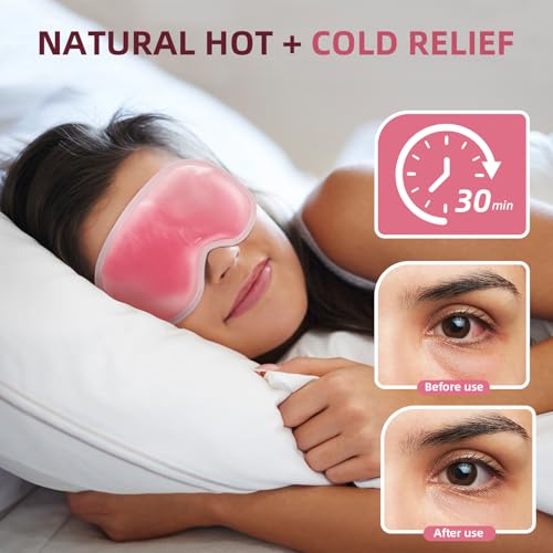 Cooling Eye Mask for Puffy Eyes & Dark Circles (2-Pack)
