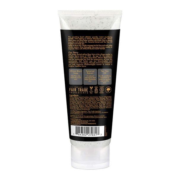 SheaMoisture African Black Soap Facial Wash & Scrub 4 oz