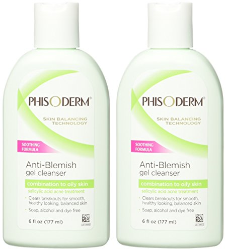 Phisoderm Anti-Blemish Gel Cleanser 6 oz (Pack of 2)